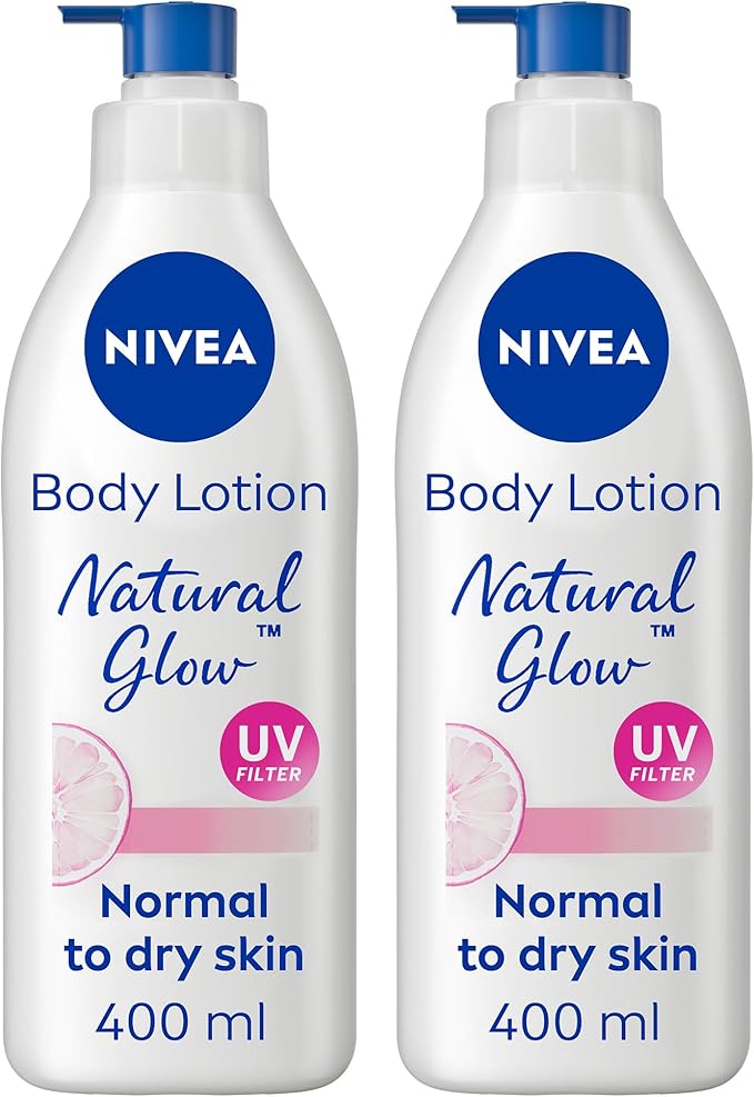 نيفيا لوشن الجسم NIVEA بلون متساوي، مركب طبيعي للصفاء الطبيعي وفيتامين C، لجميع أنواع البشرة، 2x400 مل - Image 2